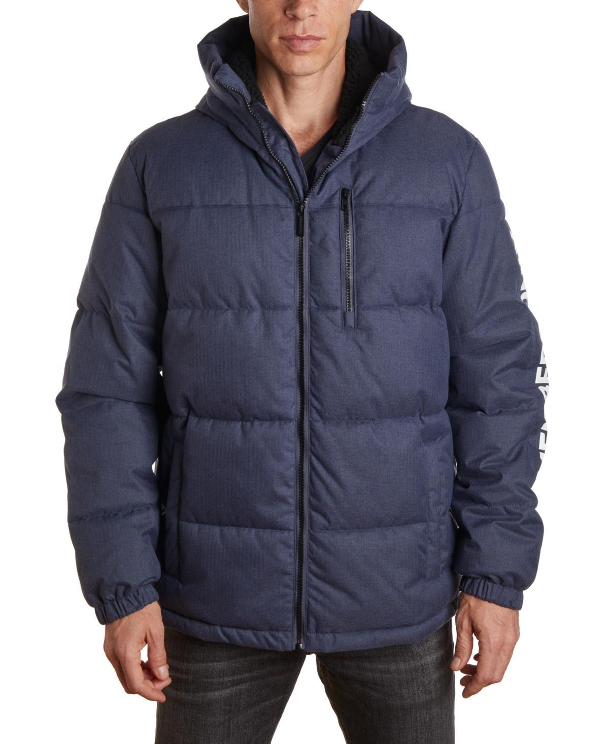 Mens Twill Block Puffer Jacket Product Image