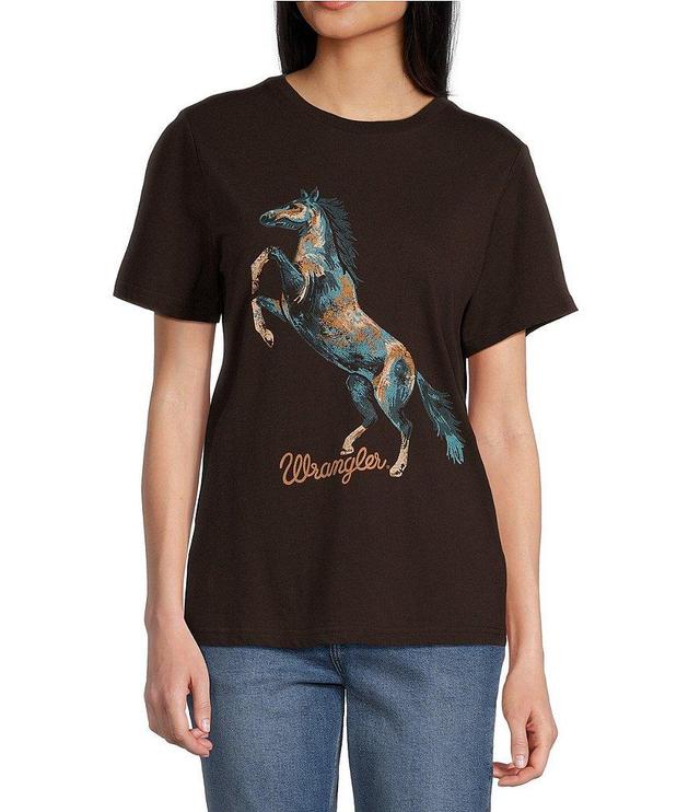 Wrangler® Short Sleeve Horse Graphic T-Shirt Product Image