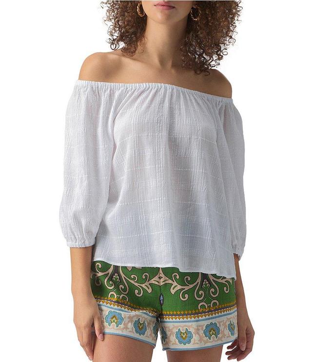 Sanctuary Beach To Bar Off-The-Shoulder 3/4 Sleeve Blouse Product Image