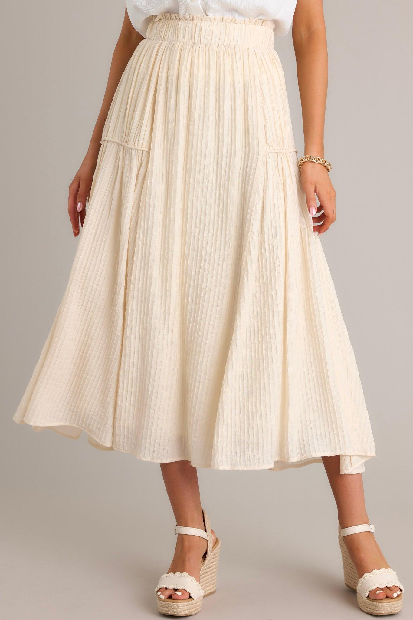 Infinite Allure Beige Maxi Skirt product image