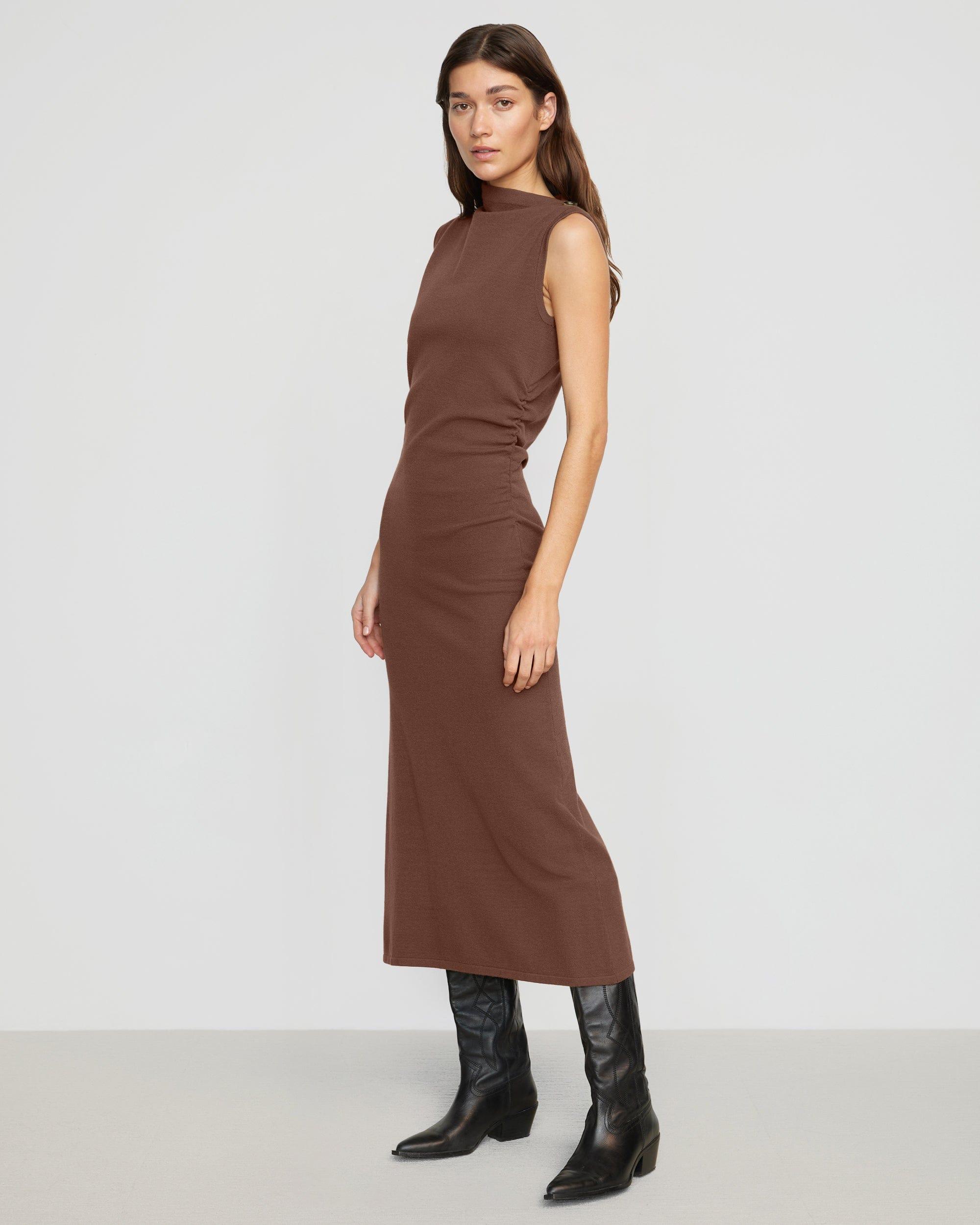 Abel Sleeveless Asymmetric-Neck Dress Product Image