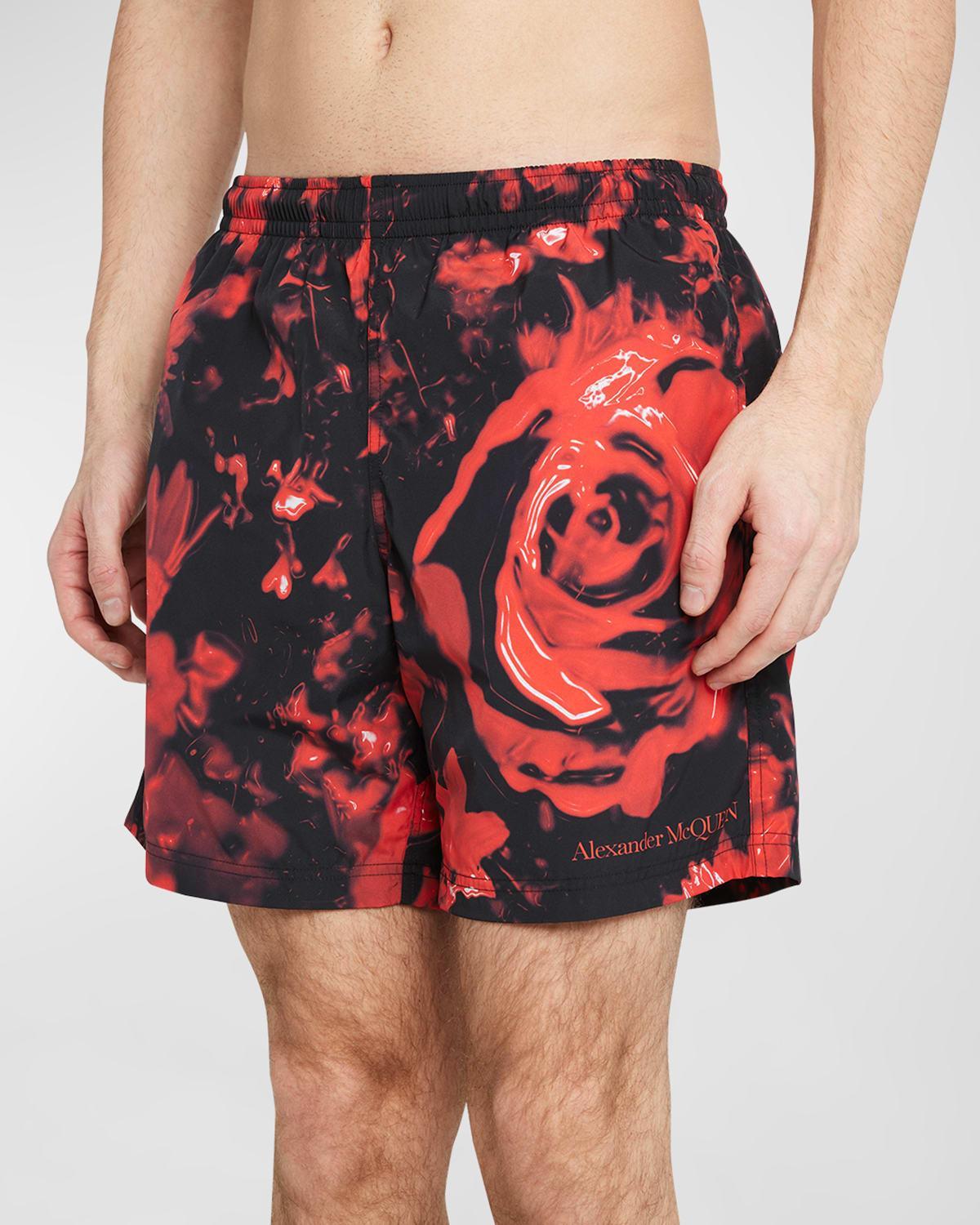 Mens Wax Floral Swim Shorts Product Image