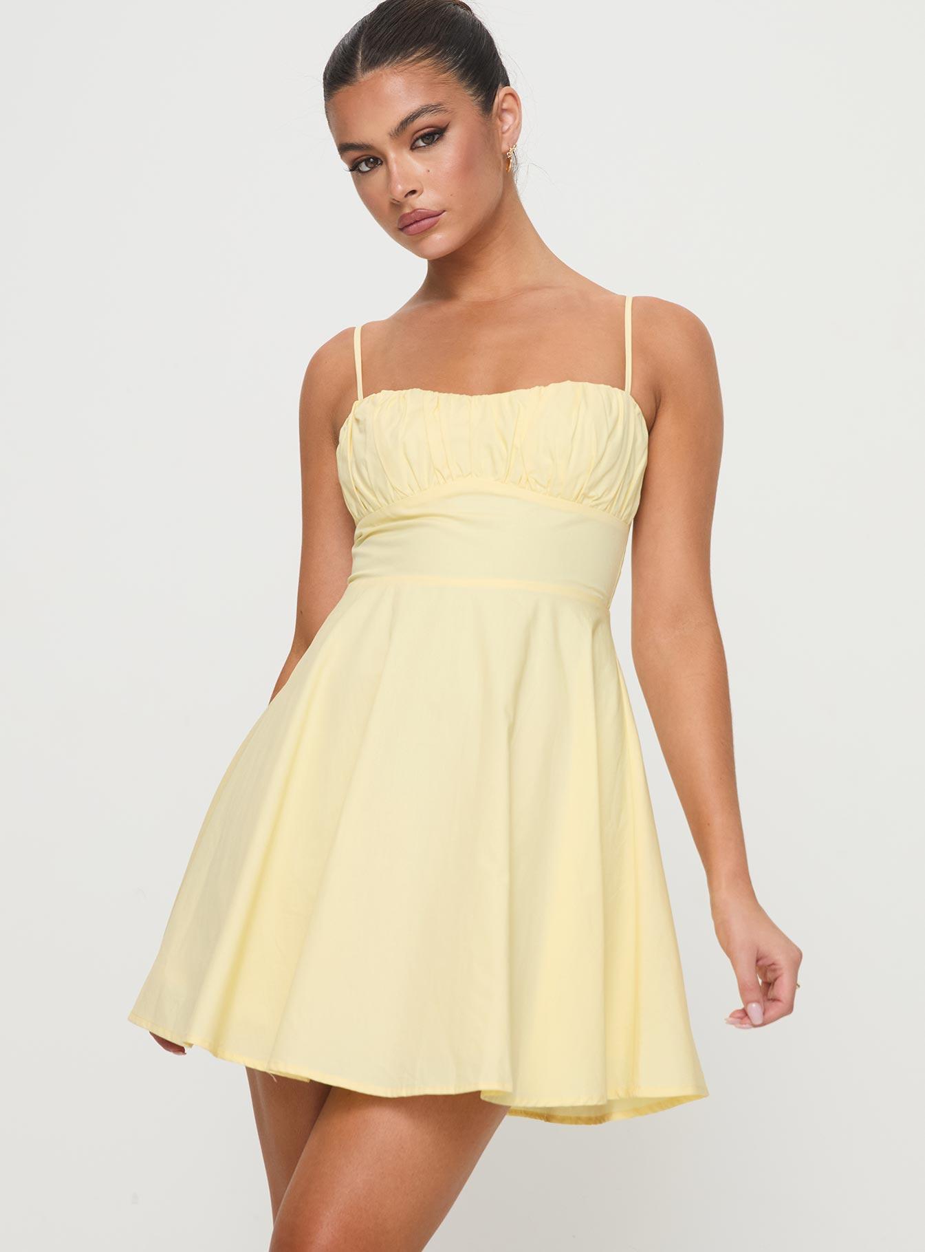 Xantha Mini Dress Yellow Product Image