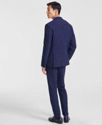 HUGO BOSS Hugo By  Mens Modern Fit Wool Suit In Blue Plaid Product Image