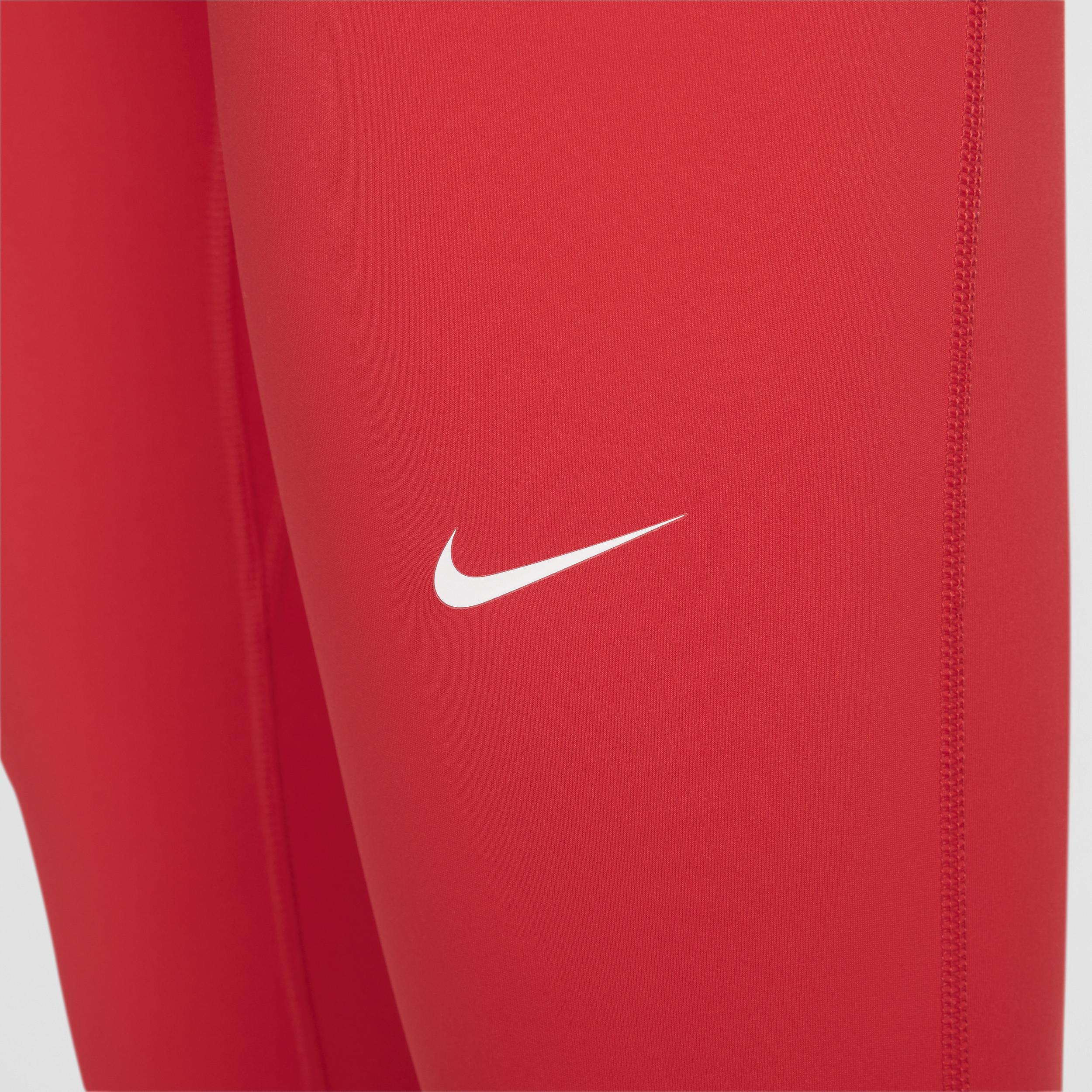 Womens Nike Pro Mid-Rise Mesh-Paneled Leggings Product Image