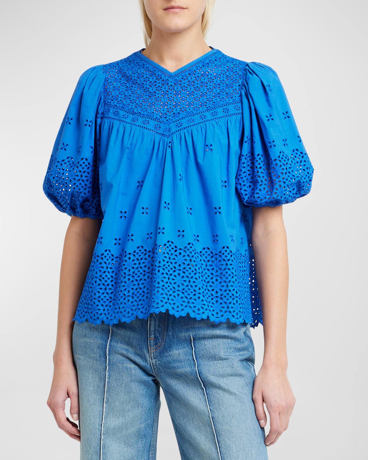 Ulla Johnson Aviana Eyelet Top Product Image