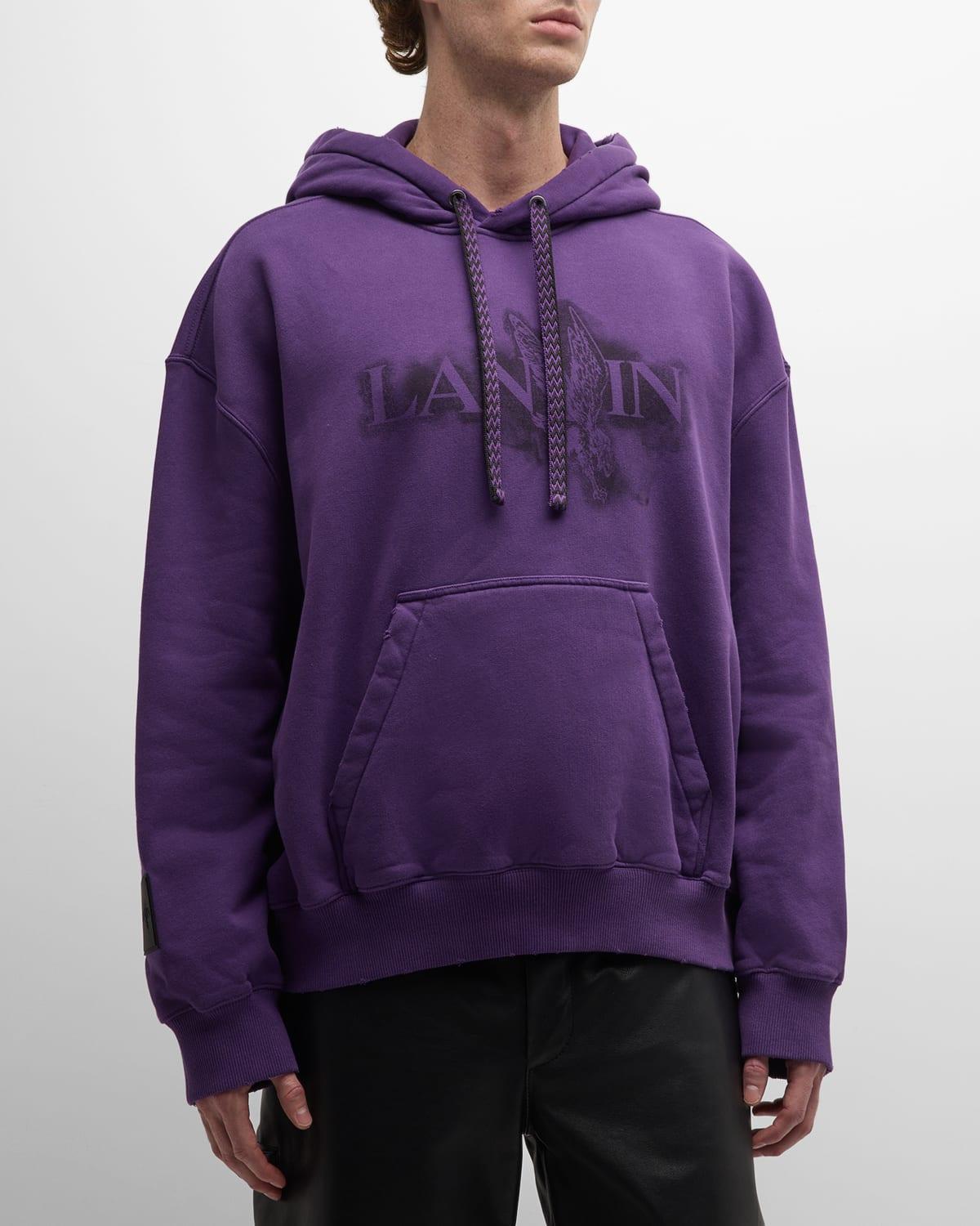 Mens Lanvin x Future Unisex Baggy Hoodie with Eagle Print Product Image