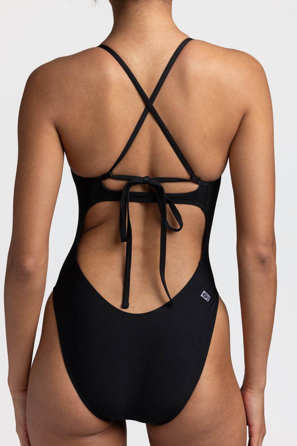 Priscilla Swim Onesie - Black Female Product Image