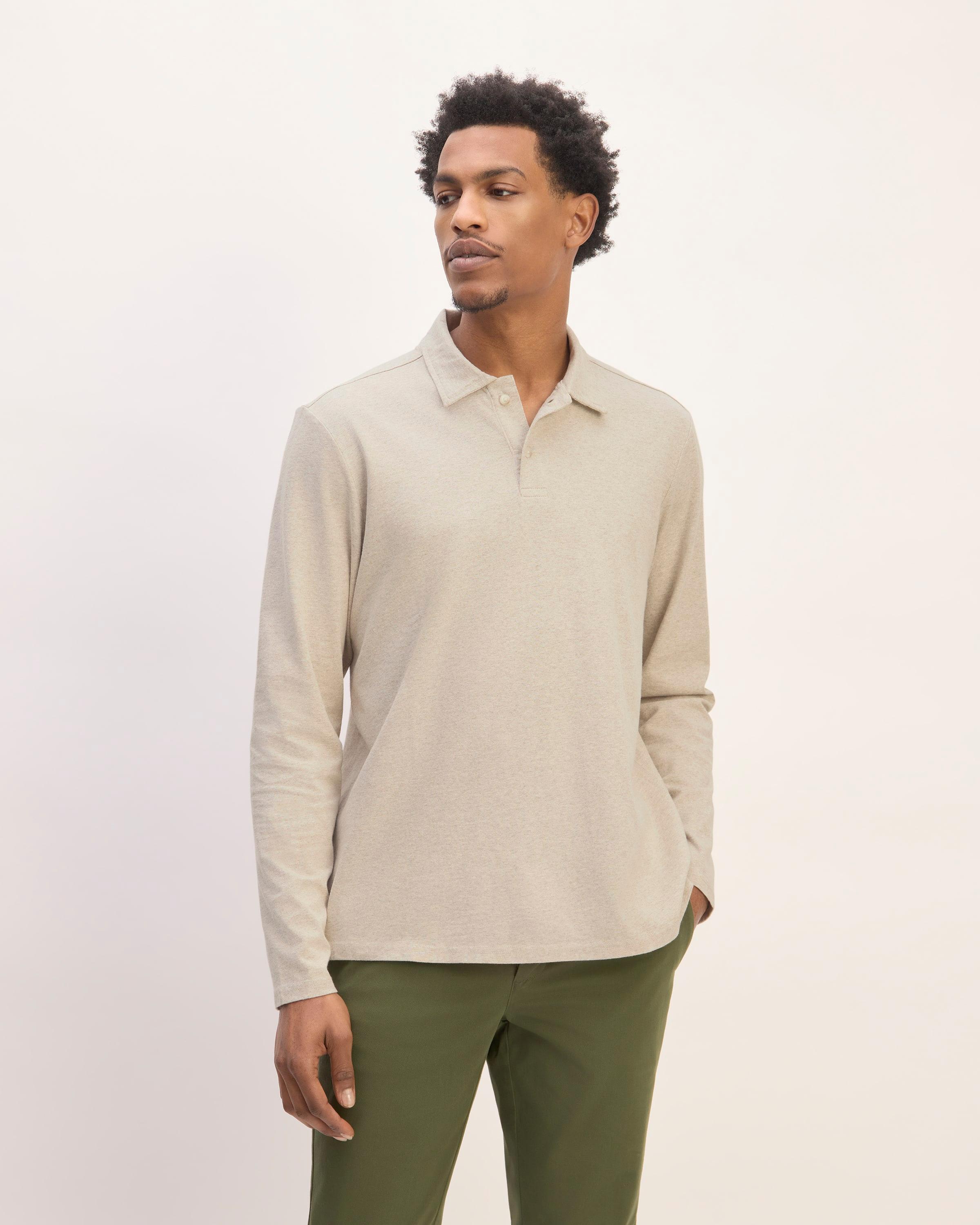 The Premium Weight Long-Sleeve Polo Product Image