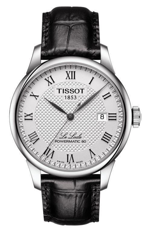 Tissot Le Locle Powermatic 80 Automatic Leather Strap Watch, 39mm Product Image