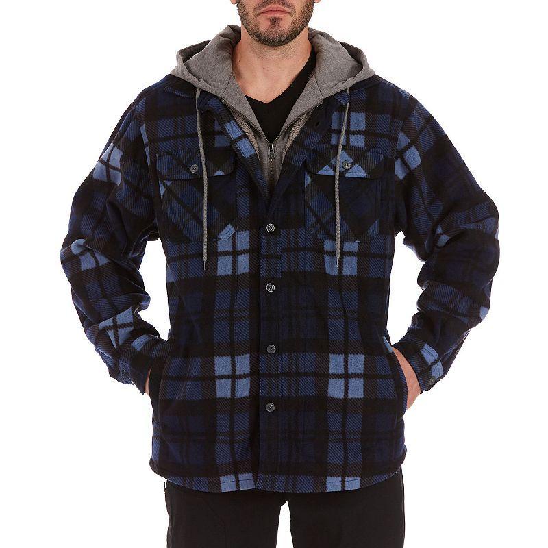 Smiths Workwear Mens Sherpa Lined Microfleece Shirt Jacket , Medium - Mens Work Jackets at Academy Sports Product Image