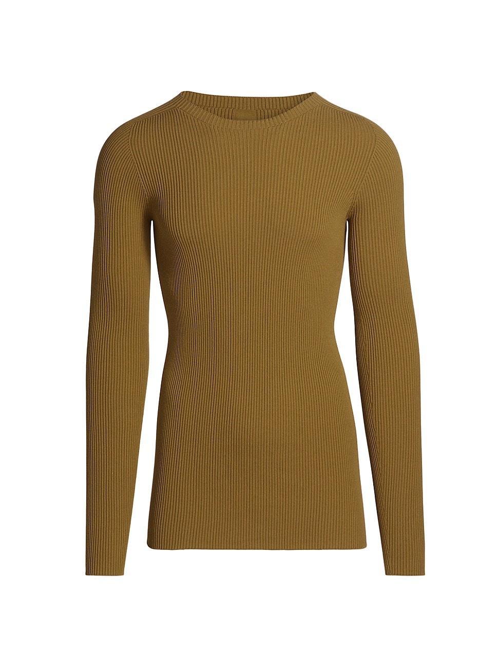 Mens Ribbed Crewneck Sweater Product Image