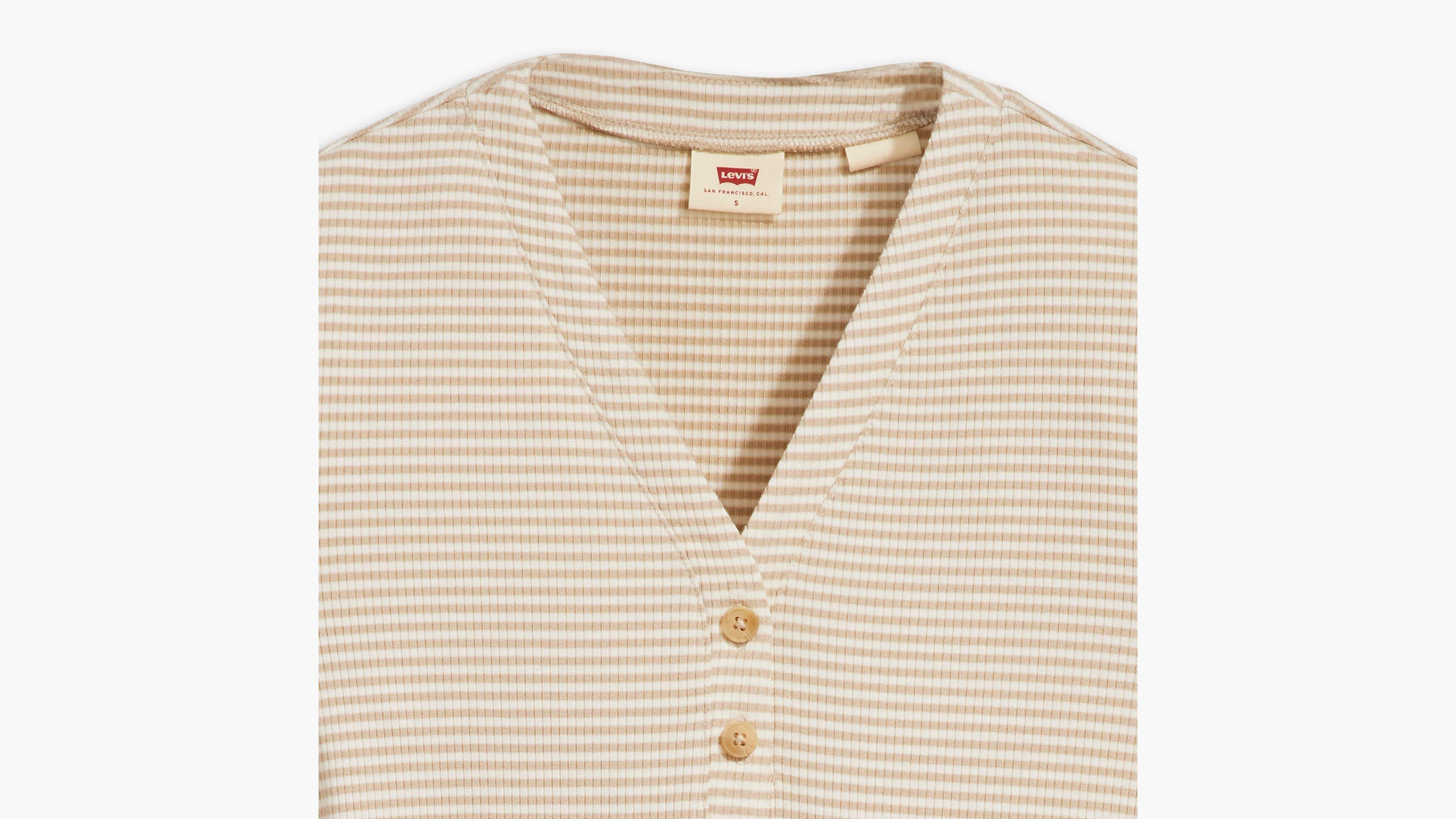 Striped Dreamy Henley Shirt Product Image