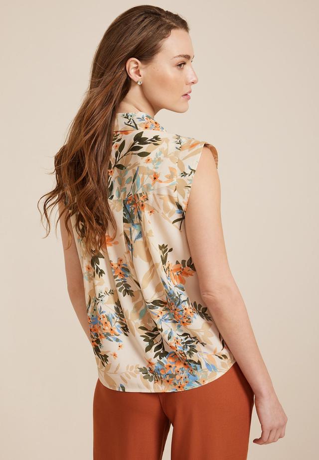 Floral Button Down Blouse Product Image