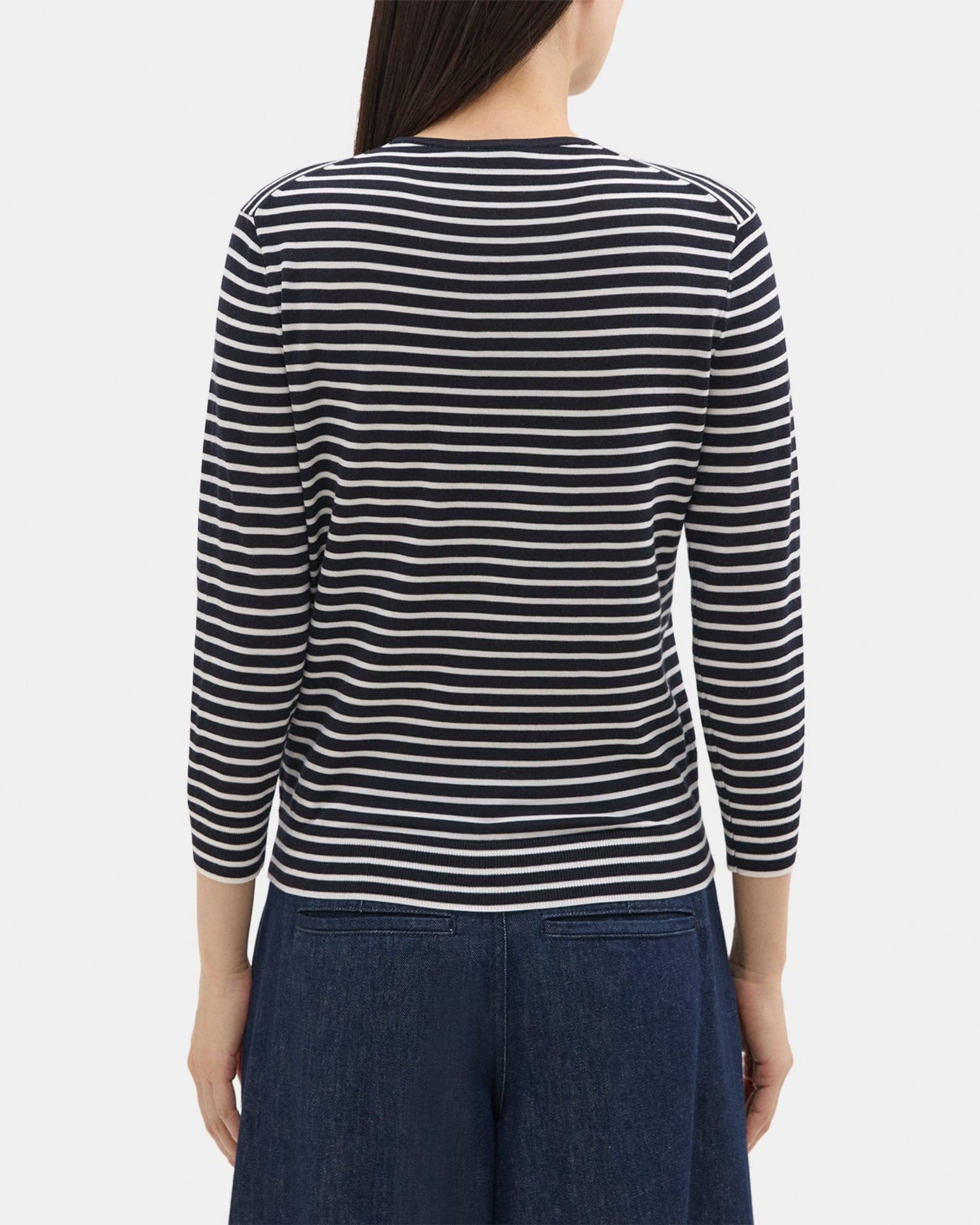 Shrunken Crewneck Sweater in Merino Wool Product Image