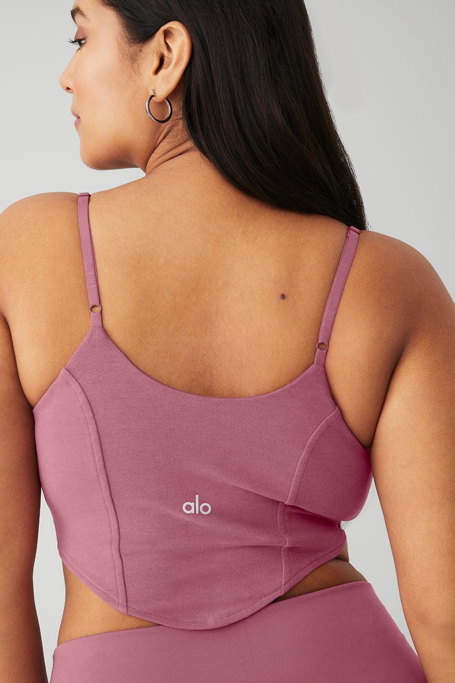 Alo Yoga | Soft Sculpt Bra Tank Top Pink Product Image