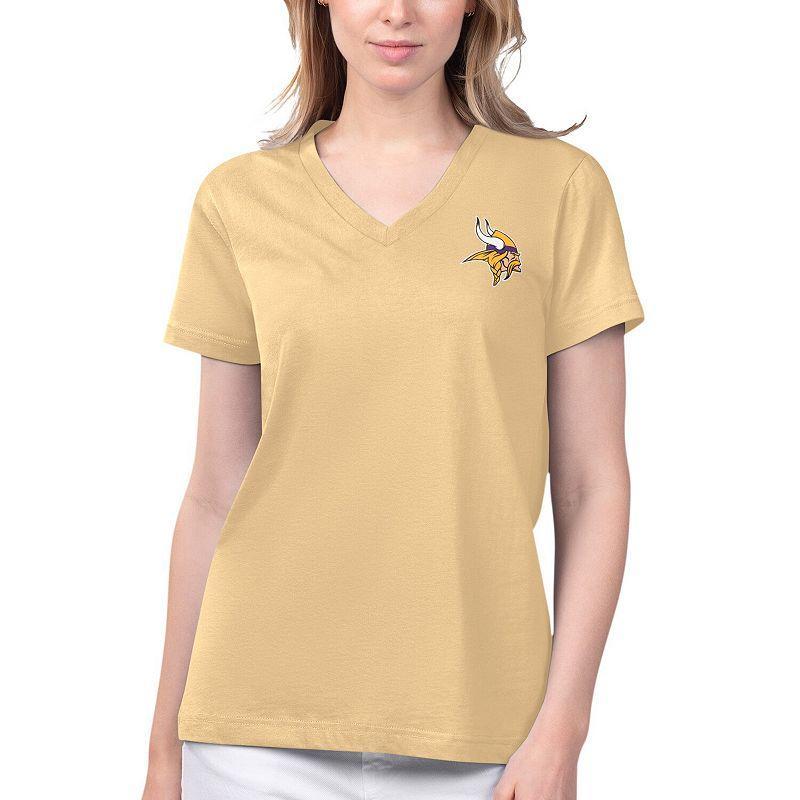 Womens Margaritaville Minnesota Vikings Game Time V-Neck T-Shirt Product Image