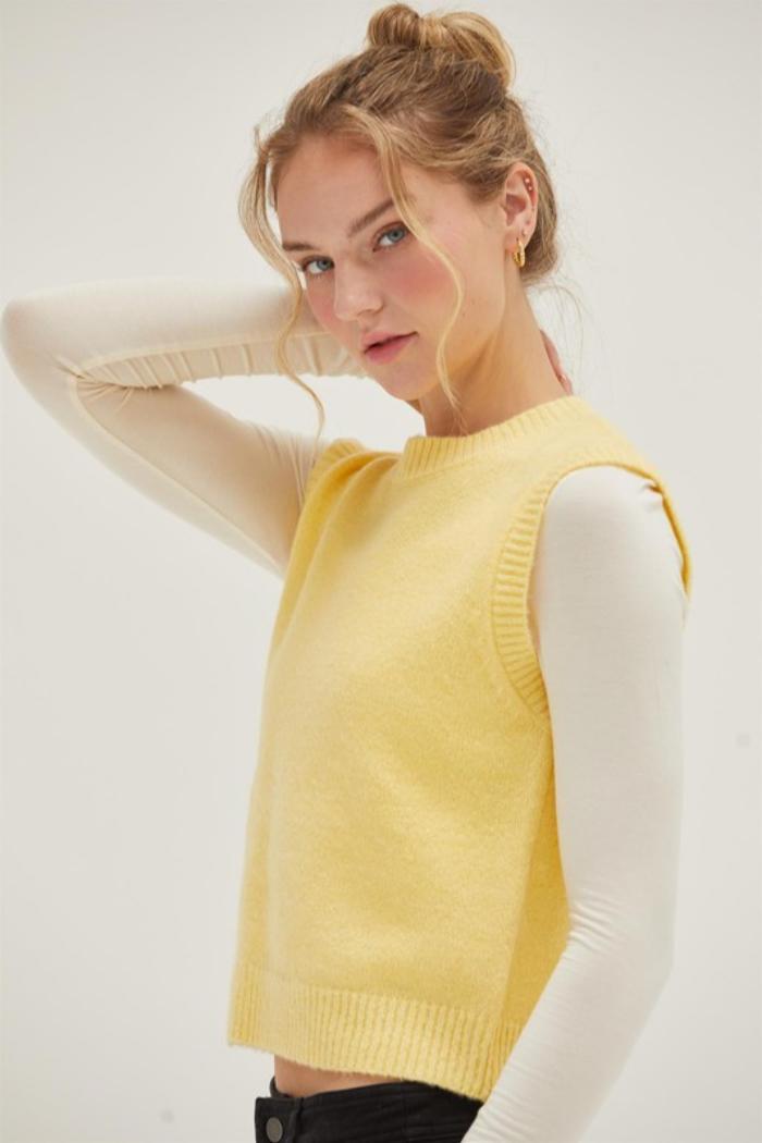 Sleeveless Sweater Tank Product Image