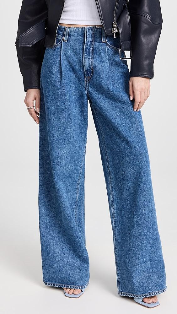 SLVRLAKE Taylor Wide Pleated Jeans | Shopbop Product Image