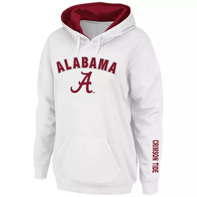 Womens Alabama Crimson Tide Arch & Logo 1 Pullover Hoodie product image