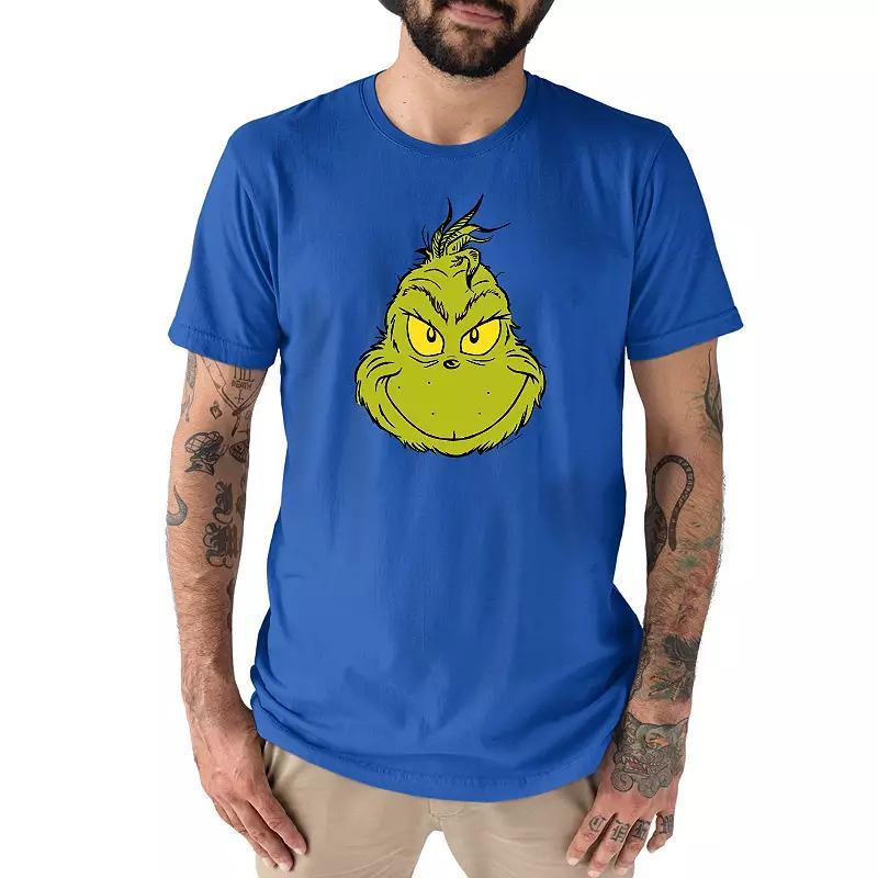 Big & Tall Dr. Seuss Grinch Face Tee, Mens Product Image