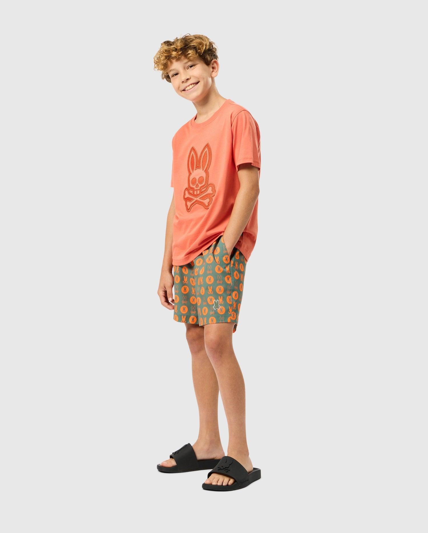 KIDS ARNOLD PRINT SWIM TRUNK - B0W820D200 Product Image