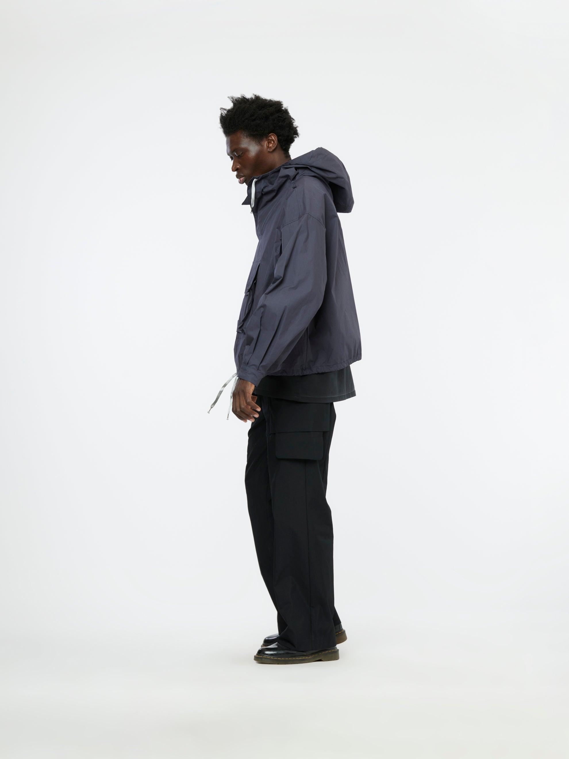 Hooded Pullover Sports Jacket (Washed Black) Product Image