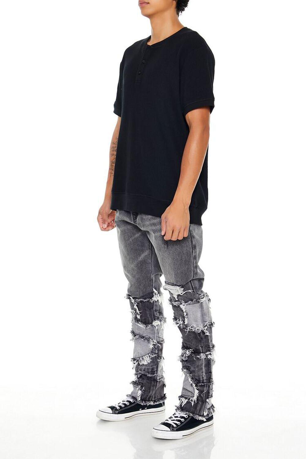 Reworked Destroyed Slim-Fit Jeans | Forever 21 Product Image