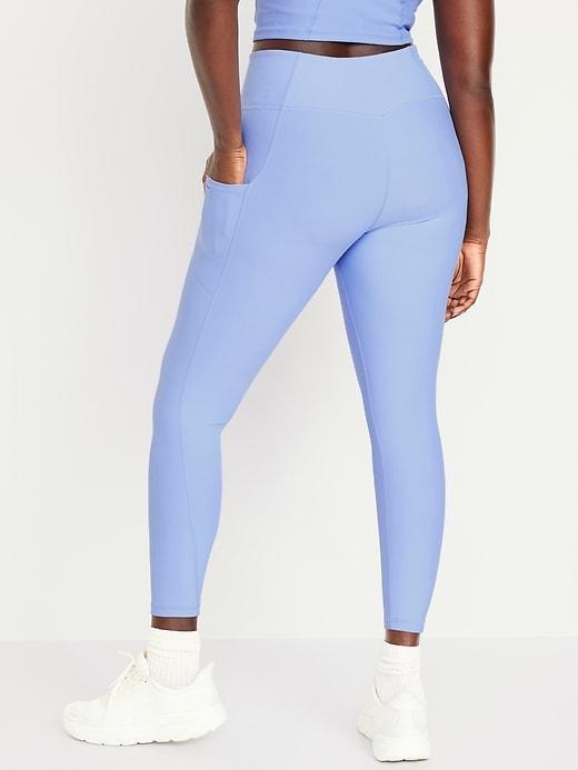 High-Waisted PowerSoft Ribbed Leggings Product Image