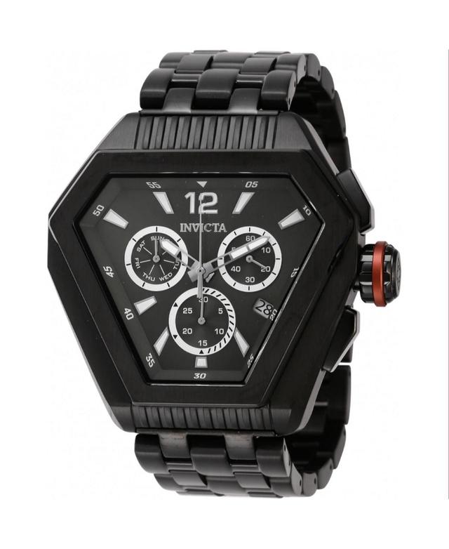 Invicta Mens 46101 Speedway Quartz Chronograph Charcoal Dial Watch - Black Product Image