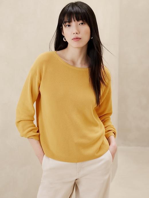 Boat-Neck Sweater Product Image