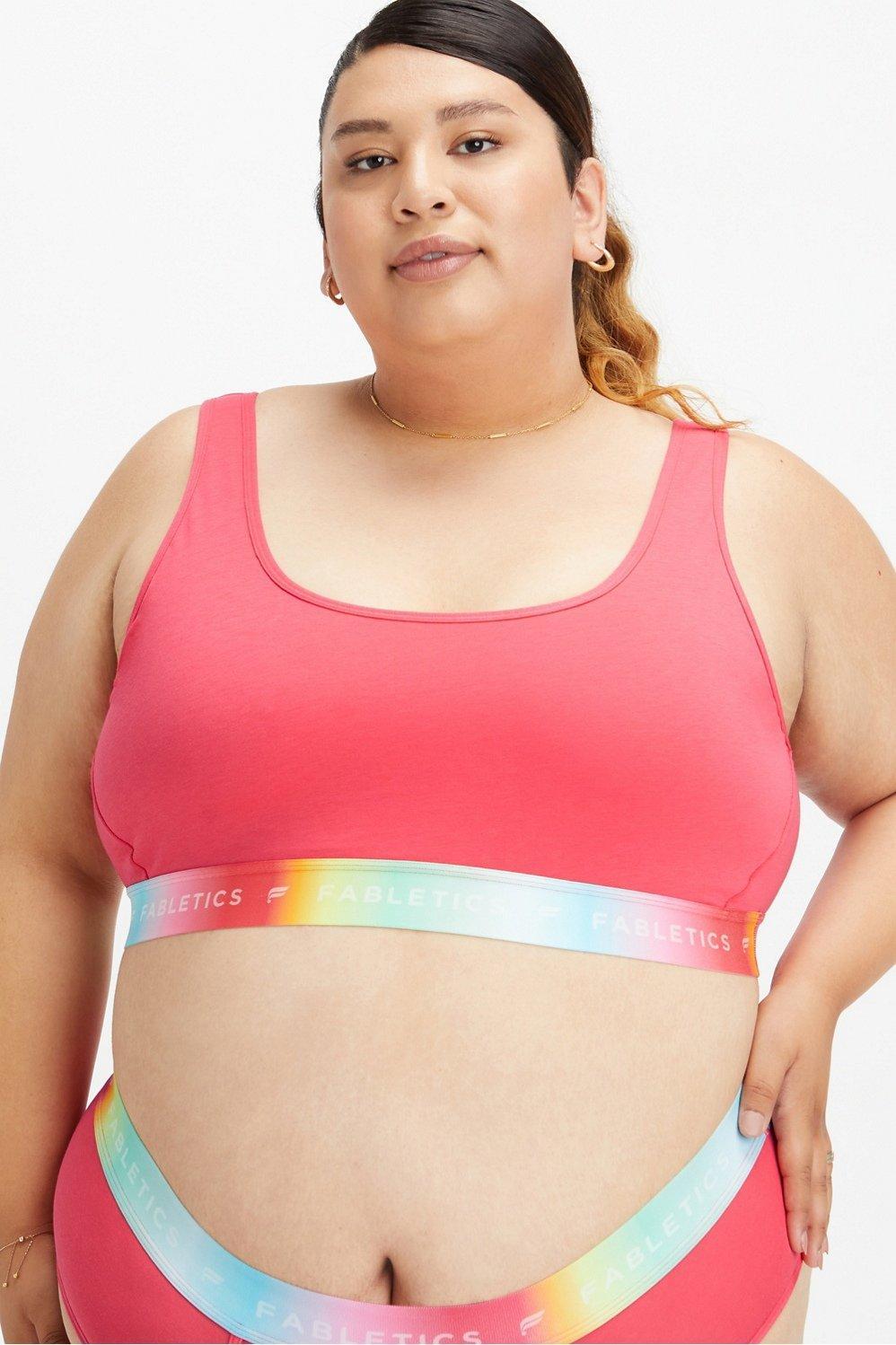 Fabletics 24/7 Pride Lounge Bralette Womens pink Size M Product Image