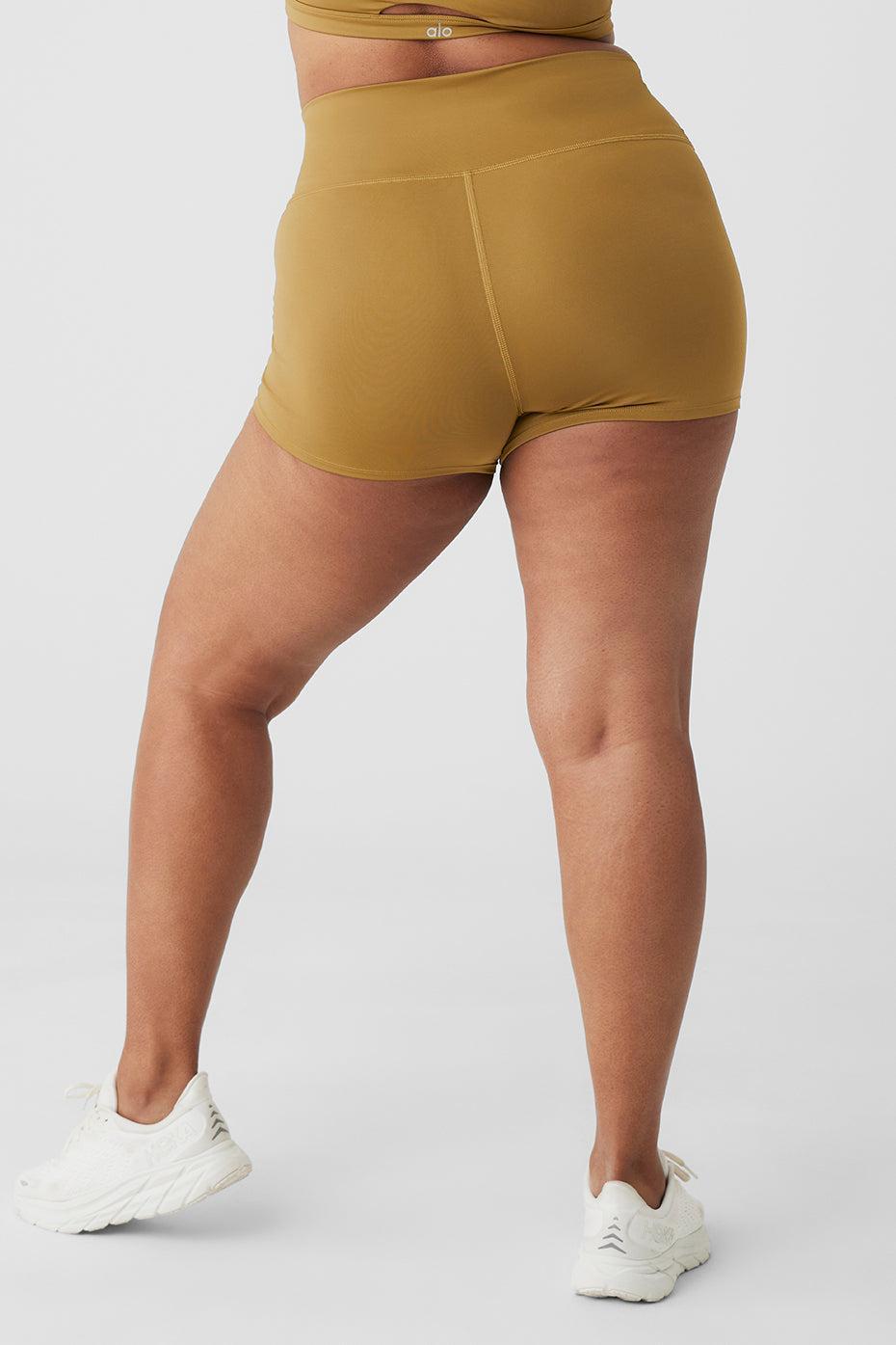 3" High-Waist Airlift Short - Golden Olive Branch Female Product Image