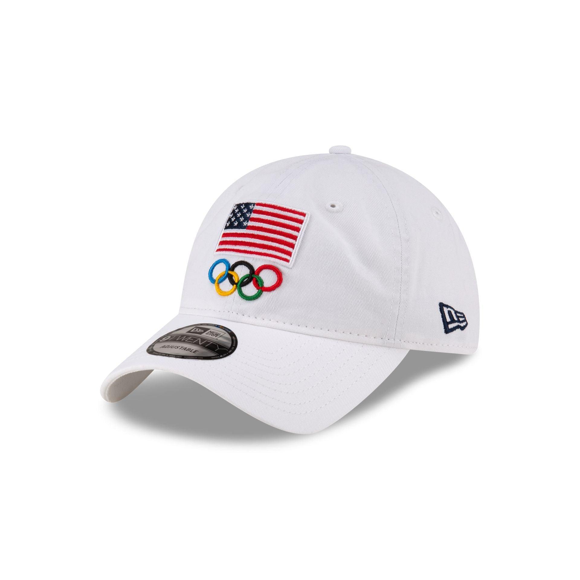 Team USA Olympics White 9TWENTY Adjustable Hat Male Product Image