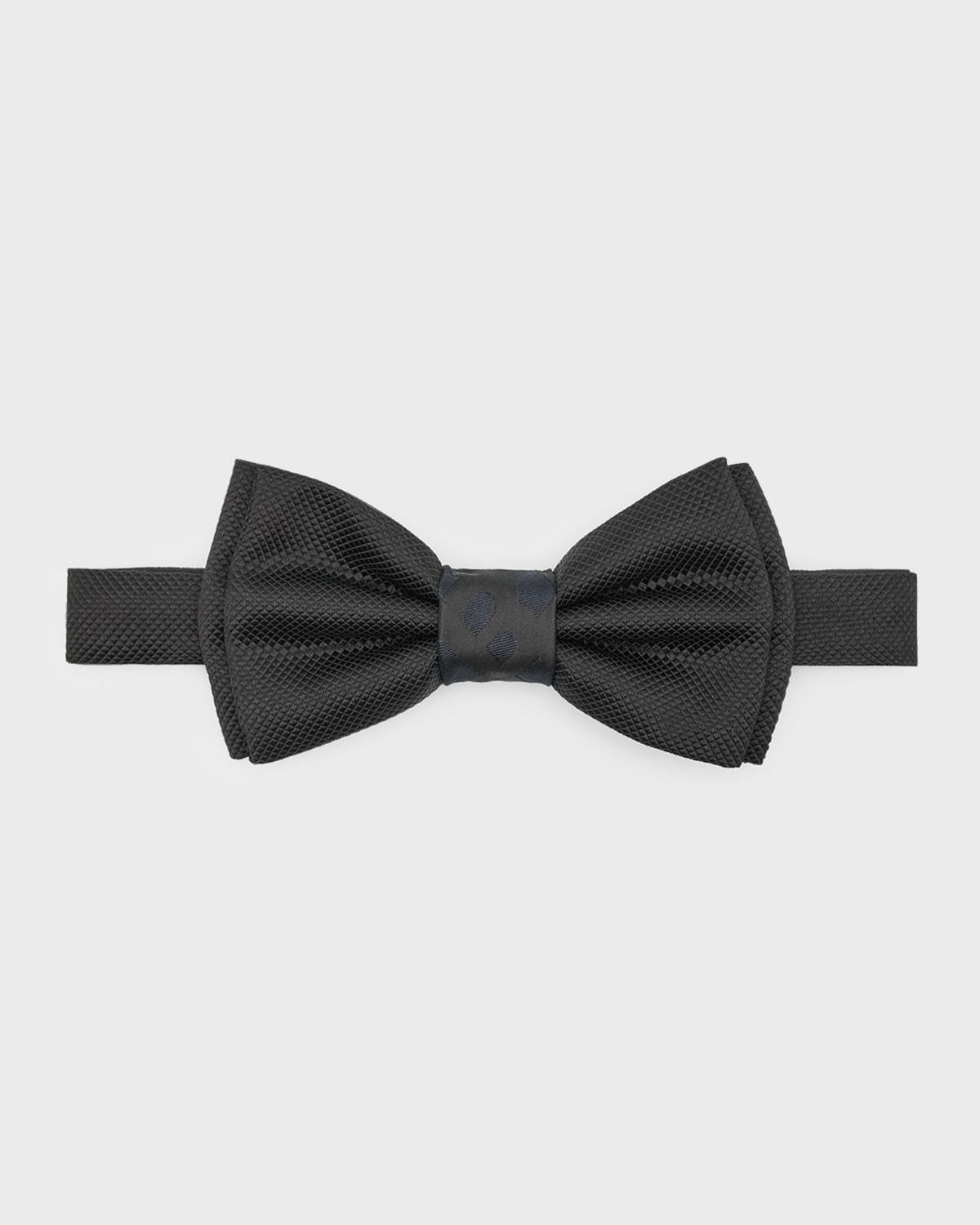 Mens Cotton-Silk Jacquard Bow Tie Product Image