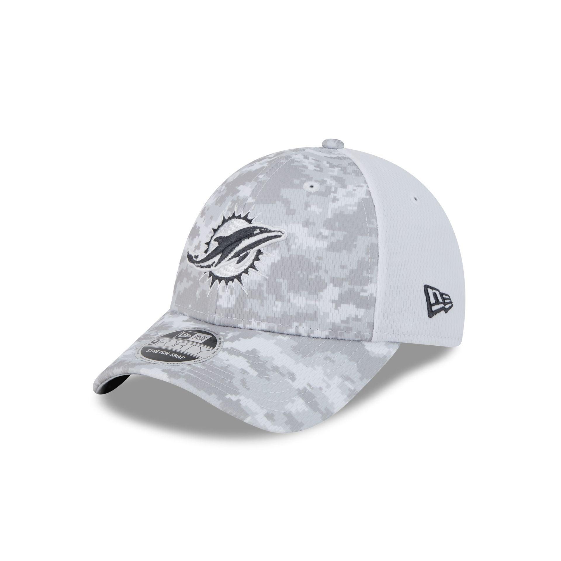 Miami Dolphins 2024 Salute to Service 9FORTY Stretch-Snap Hat Male Product Image