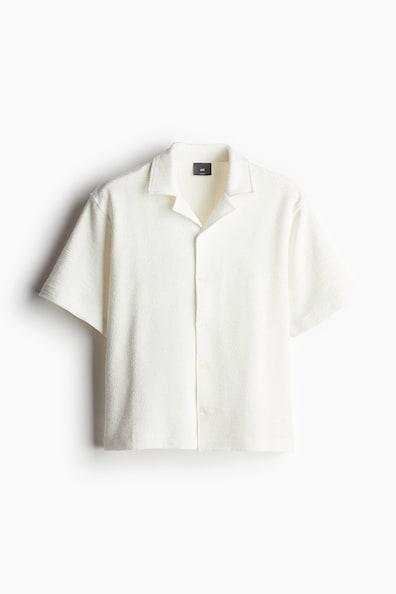 Loose Fit Textured Resort Shirt Product Image