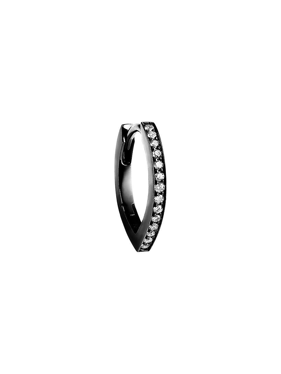 Womens Antifer 18K Black Gold & 0.07 TCW Diamond Hoop Earring Product Image