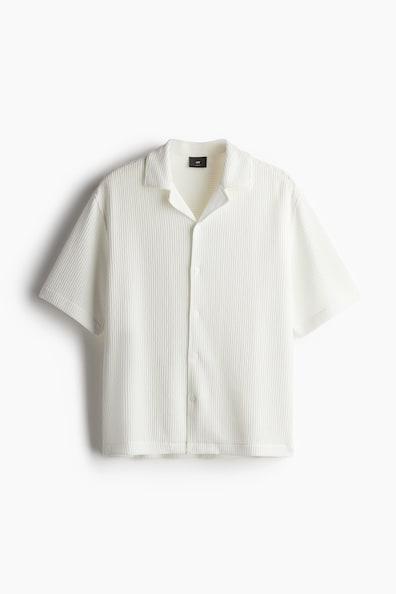 Loose Fit Ribbed Resort Shirt Product Image