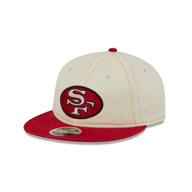 San Francisco 49ers Chrome Denim Retro Crown 9FIFTY Adjustable Hat Male Product Image