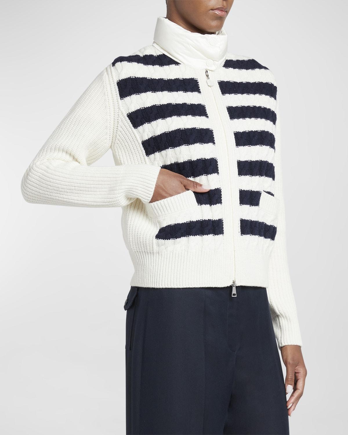 Striped Hybrid Cardigan Product Image