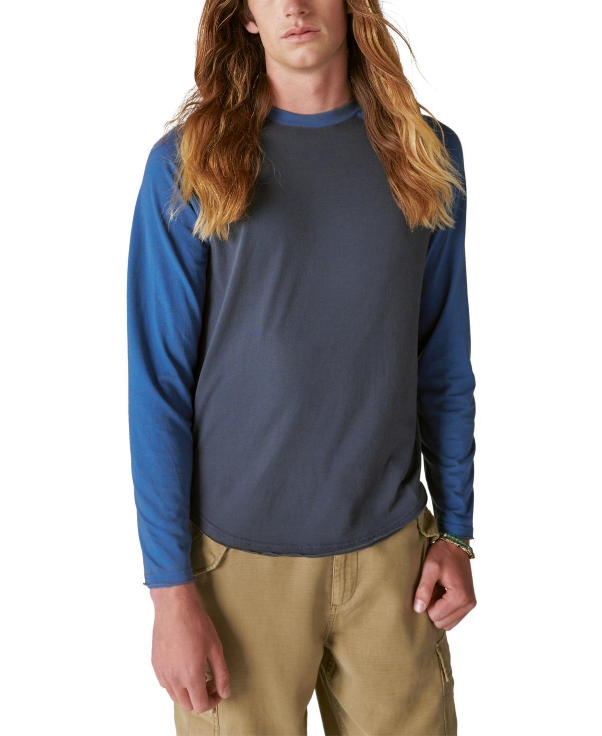 Lucky Brand Venice Burnout Cotton Blend Long Sleeve T-Shirt Product Image