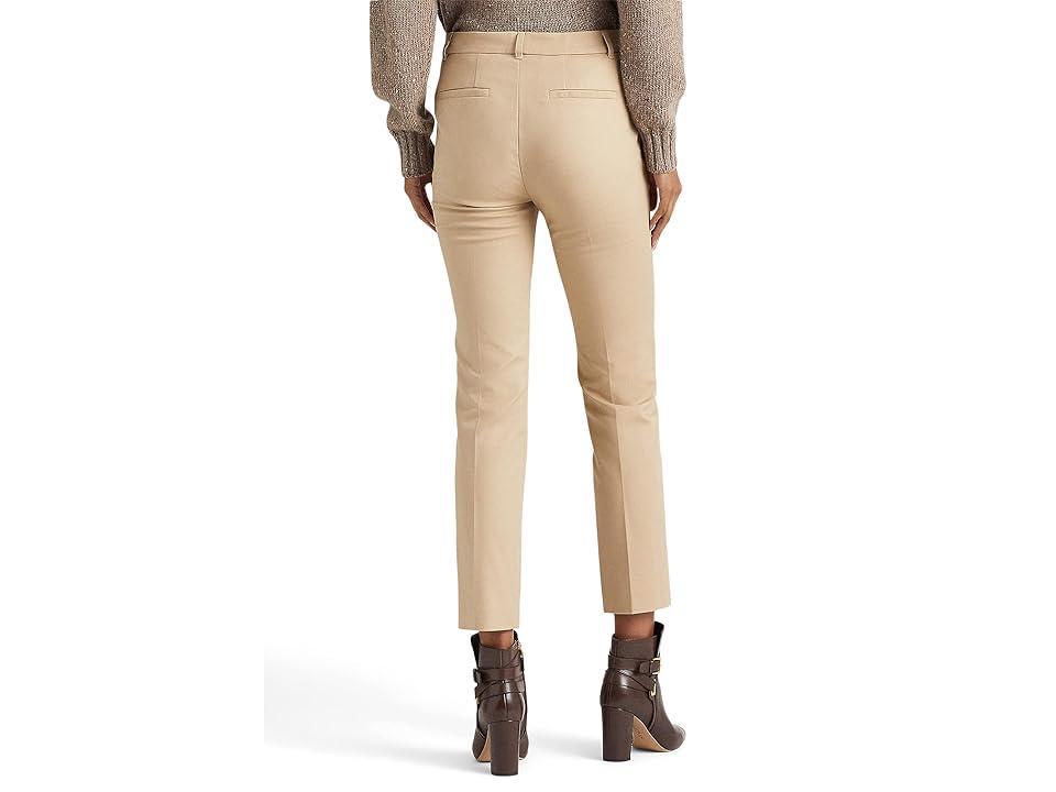 Lauren Ralph Lauren Stretch Cotton Blend Cropped Pants Product Image