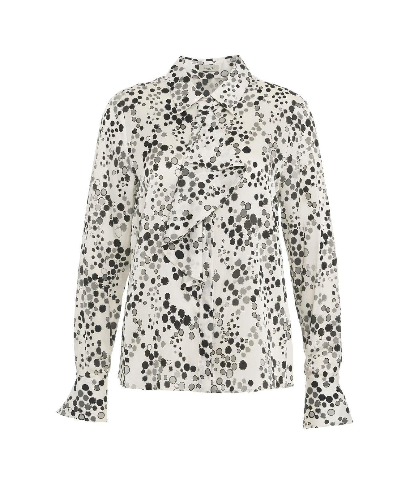 Blouse with ruffles and dots Product Image