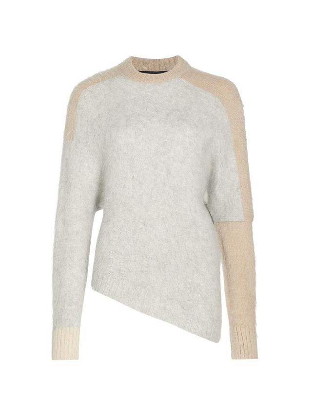 Proenza Schouler Colorblock Brushed Mohair Blend Sweater Product Image