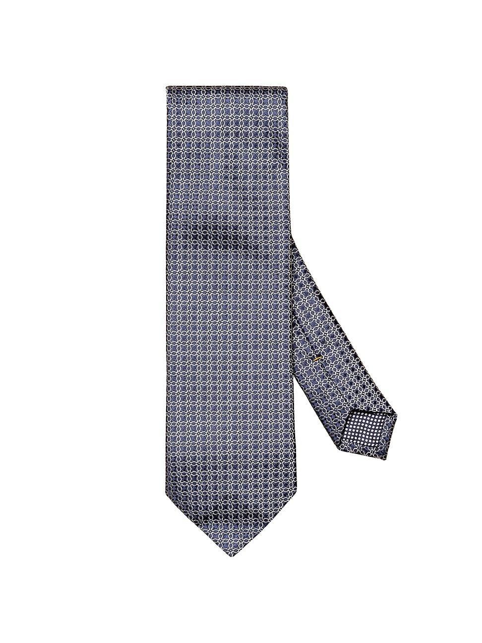 Mens Geometric Silk Tie Product Image