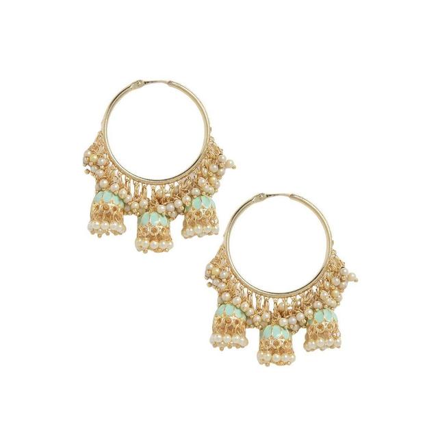 Sohi Womens Bell Hoop Earrings Product Image