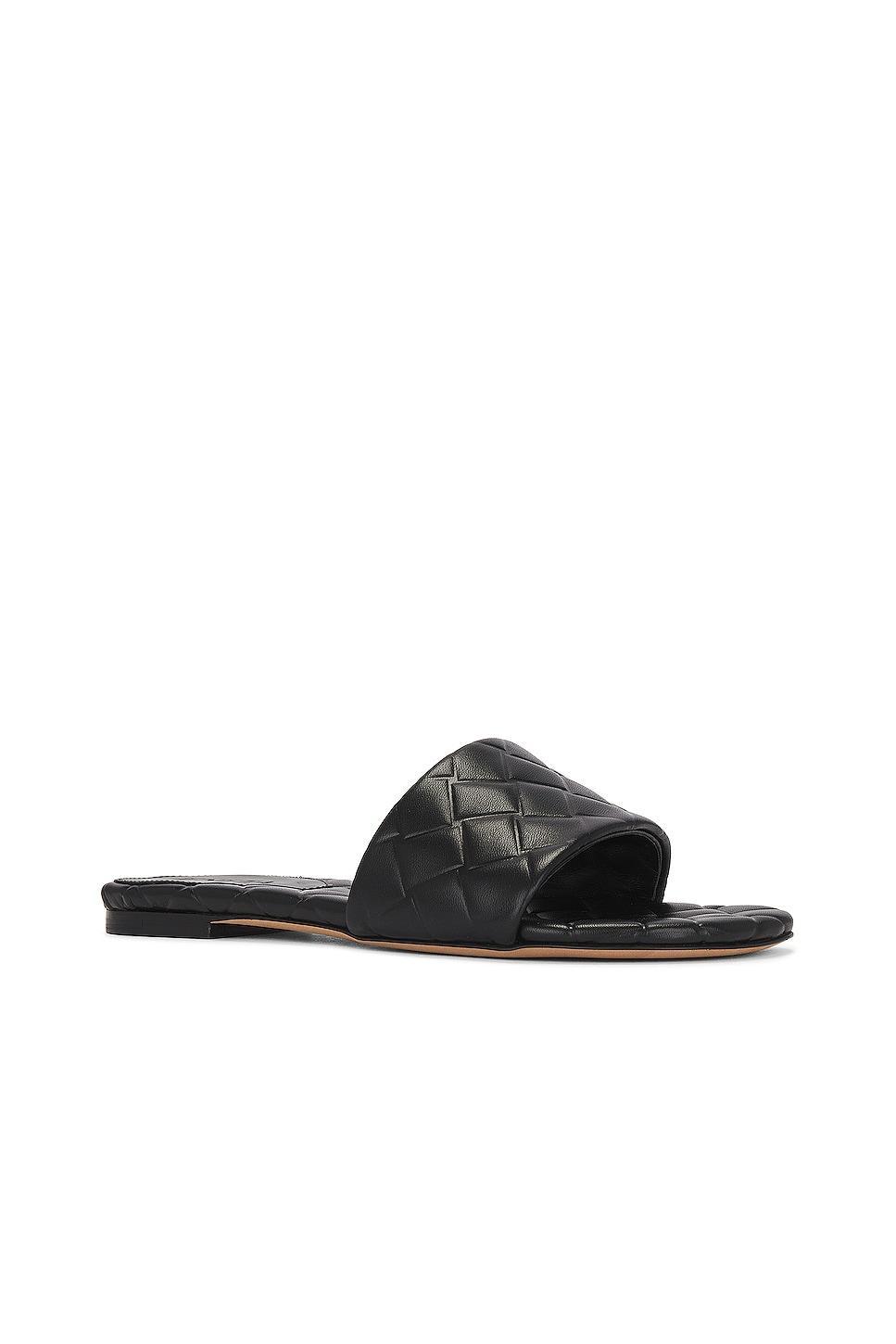 Bottega Veneta Flat Sandal in Black Product Image