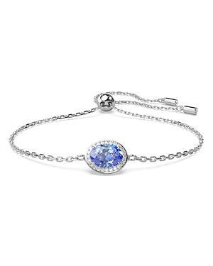 Womens Una Rhodium-Plated & Crystal Bracelet Product Image