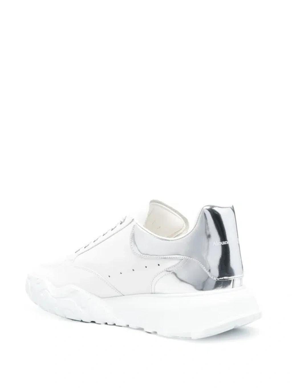 Alexander Mc Queen Court Leather Sneakers In White Product Image